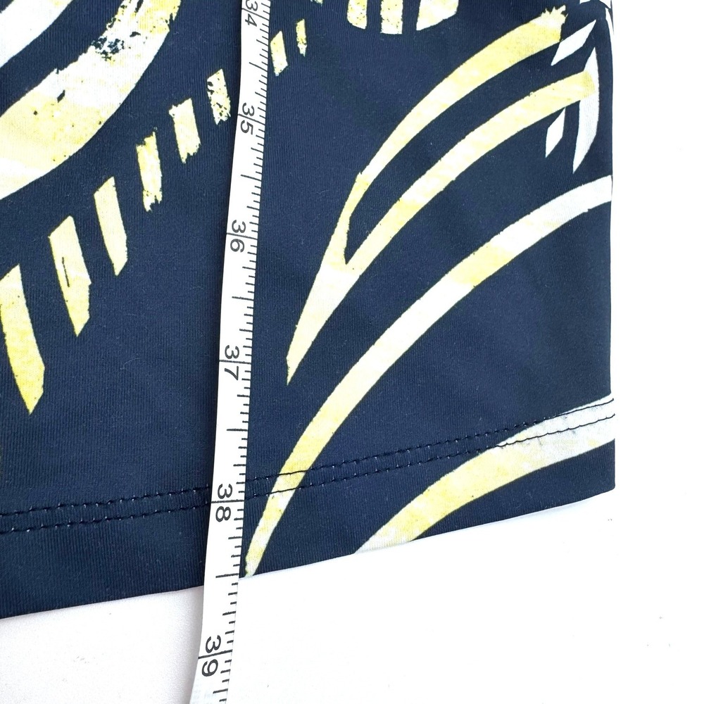 COLUMBIA Women's 2X Navy Yellow Palm Tropical Cooling Freezer III Dress UPF 50 - Picture 6 of 6